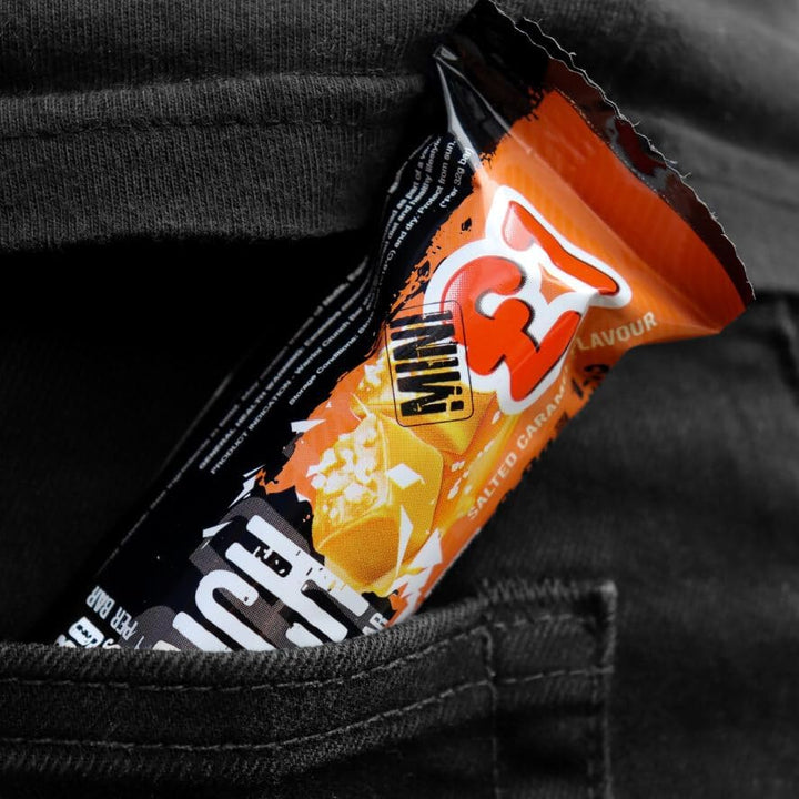 Crunch Mini (Snacksize) – Protein Bars – 9G+ Protein per Bar – Low Carb, Low Sugar Snack – 24 Pack X 32G (Salted Caramel)
