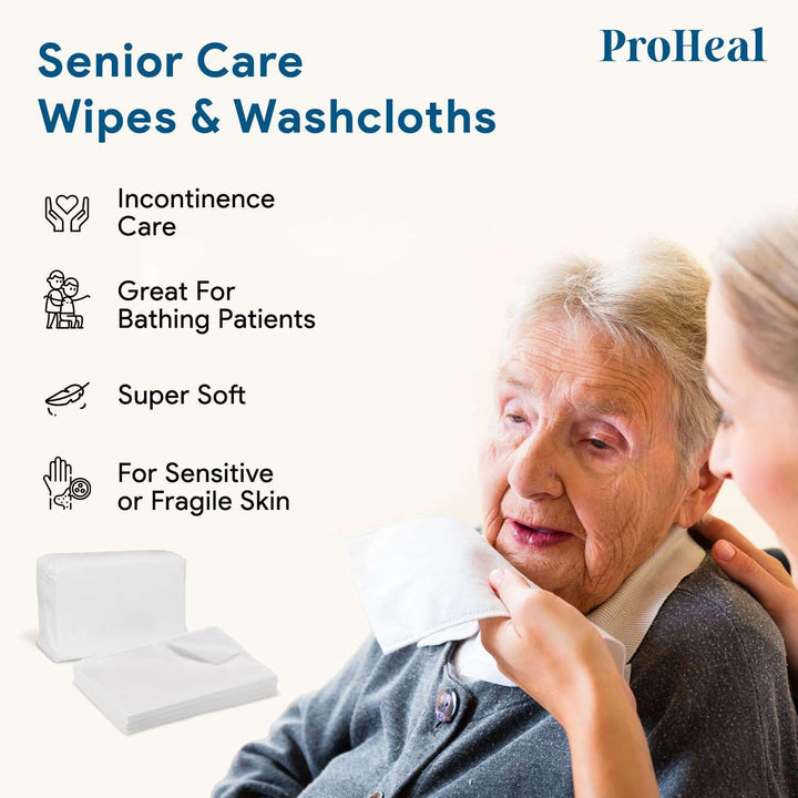 Disposable Dry Wipes for Baby and Adults, 300 Count (10 Pack) - Ultra Soft Cotton Tissue Washcloths - 7" X 13" Travel Size -