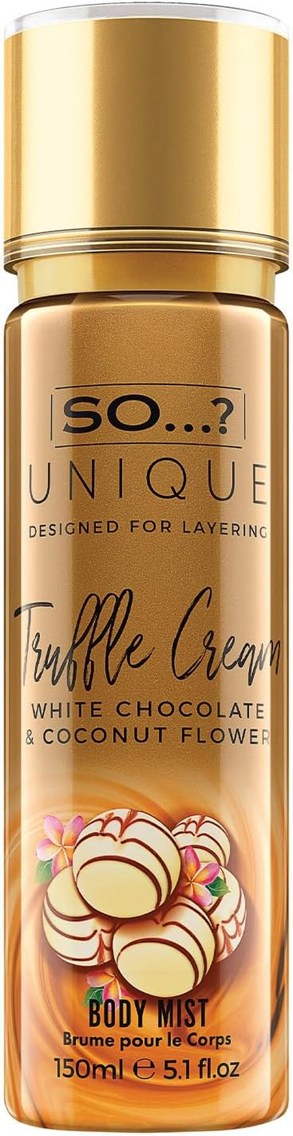 Unique Womens Truffle Cream Body Mist Fragrance Sray 150Ml