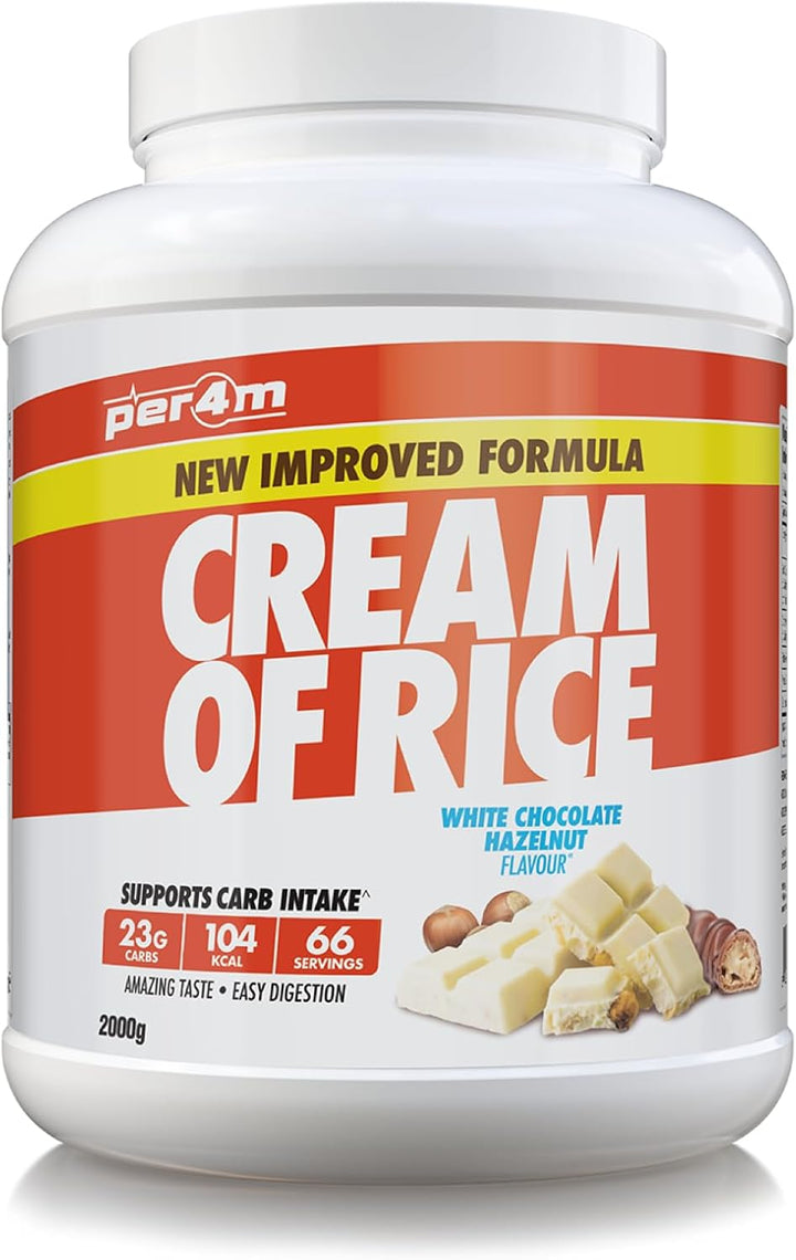 Protein Cream of Rice | Easy-To-Digest Complex Carbohydrate | Gluten-Free, Plant-Based Smooth Rice Porridge | Ideal Pre Post-Workout (2Kg, Chocolate Brownie Batter)