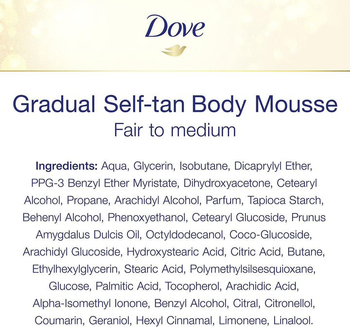 6 Pack of  Dermaspa Summer Revived 48 Hours Active Moisturisation Fair to Medium Body Mousse 150Ml