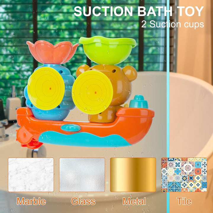 Bath Toys for Toddler,Bath Toys for Babies,Baby Bath Toy for Boys Girls Gifts,Toddler Toys for Boys Girls,Baby Sensory Toys Water Toys