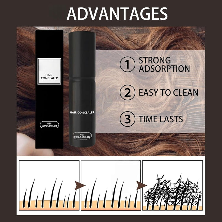 Tive/No Hair Concealer Cream,Tive/No Color Hair Concealer,Hair Concealer for Men & Women,Waterproof and Sweatproof Light Brown Hair Fillup Concealer,For Naturally Fuller and More Confident Hair