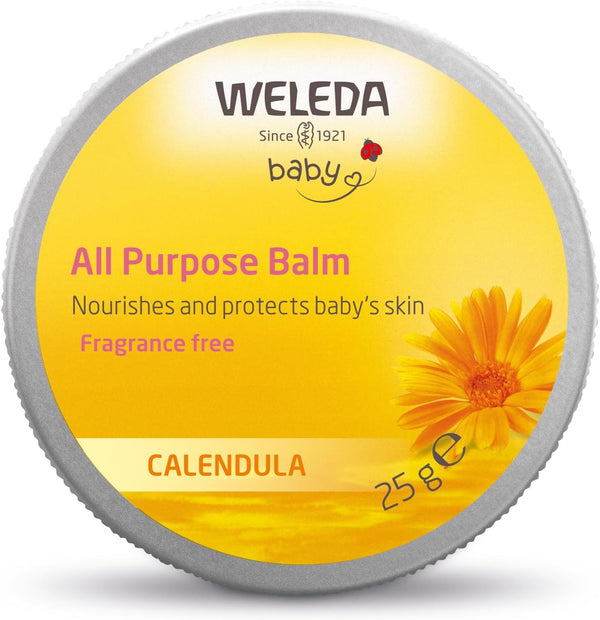 Baby All Purpose Balm, Baby Balm, Calendula Balm, Recommended by Midwives, Fragrance Free, Dermatologically Tested, Gentle Protection, 100% Certified Natural, 25G