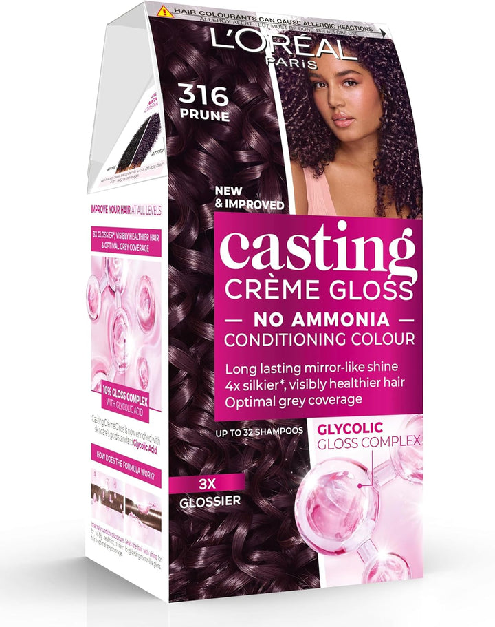 Casting Crème Gloss 600 Dark Blonde: This No-Ammonia, Semi-Permanent Hair Colour Lasts 32 Washes. Enjoy up to 3X Glossier, 4X Silkier, Visibly Healthier Hair with a Luminous Dark Blonde.