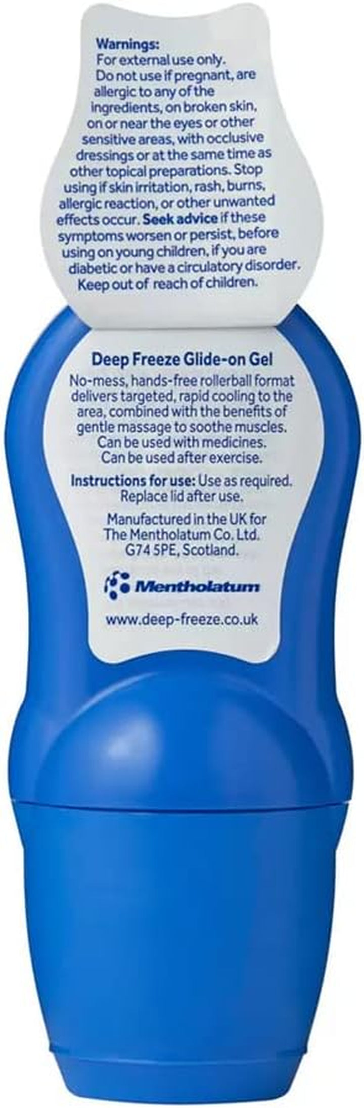 Pain Relief Glide-On Gel, Cold Gel Roll On, 3 X 50G (Pack of 3)