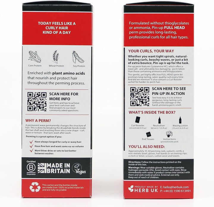 Original Full Head 170Ml Perm Kit for Long Hair, Creates Long-Lasting Curls or Waves, Suitable for Curly, Wavy Hair