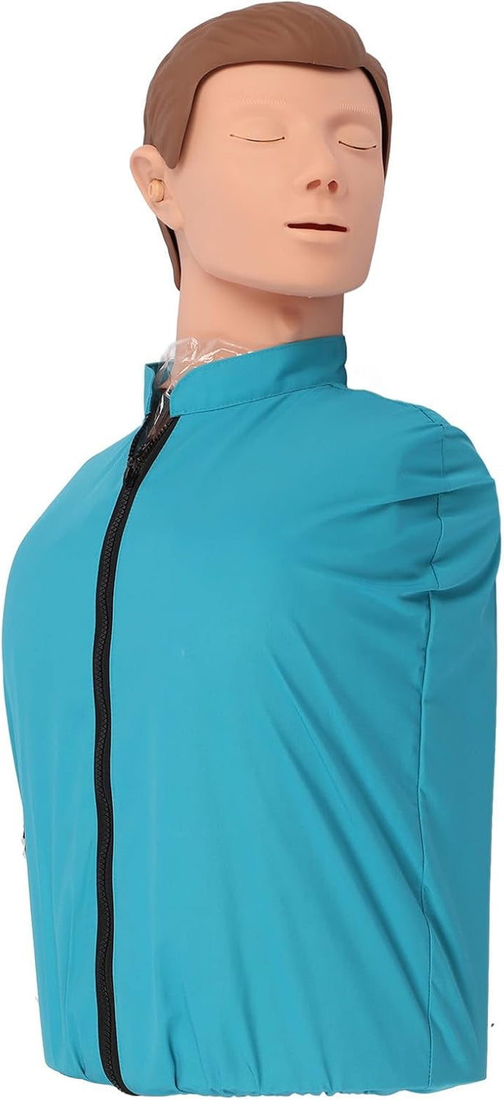 Cardiopulmonary Resuscitation Training Mannequin Rubber Half Body Artificial Respiration Human Model for First Aid Training Patient Education Teaching