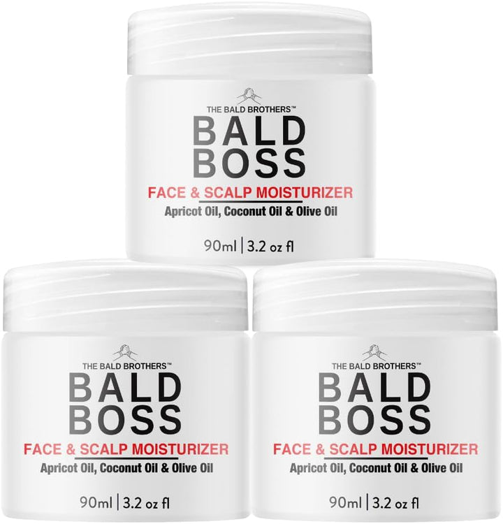 Bald Head Care for Men | Everyday Face & Scalp Care | Matte, No Grease, Vegan | Daily Mens Moisturiser Fragrance Free