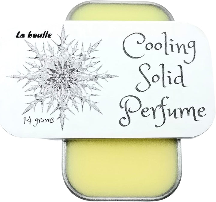 Cooling Solid Natural Perfume Balm. for Sensitive Skin. Handmade in UK.