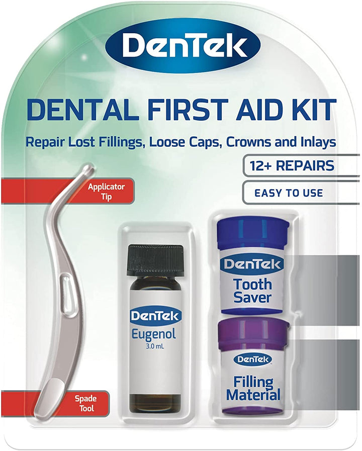 First Aid Kit, Home Temporary Dental Repair Kit for Repairing Lost Fillings or Securing Loose Caps, Crowns or Inlays with Spade Tool