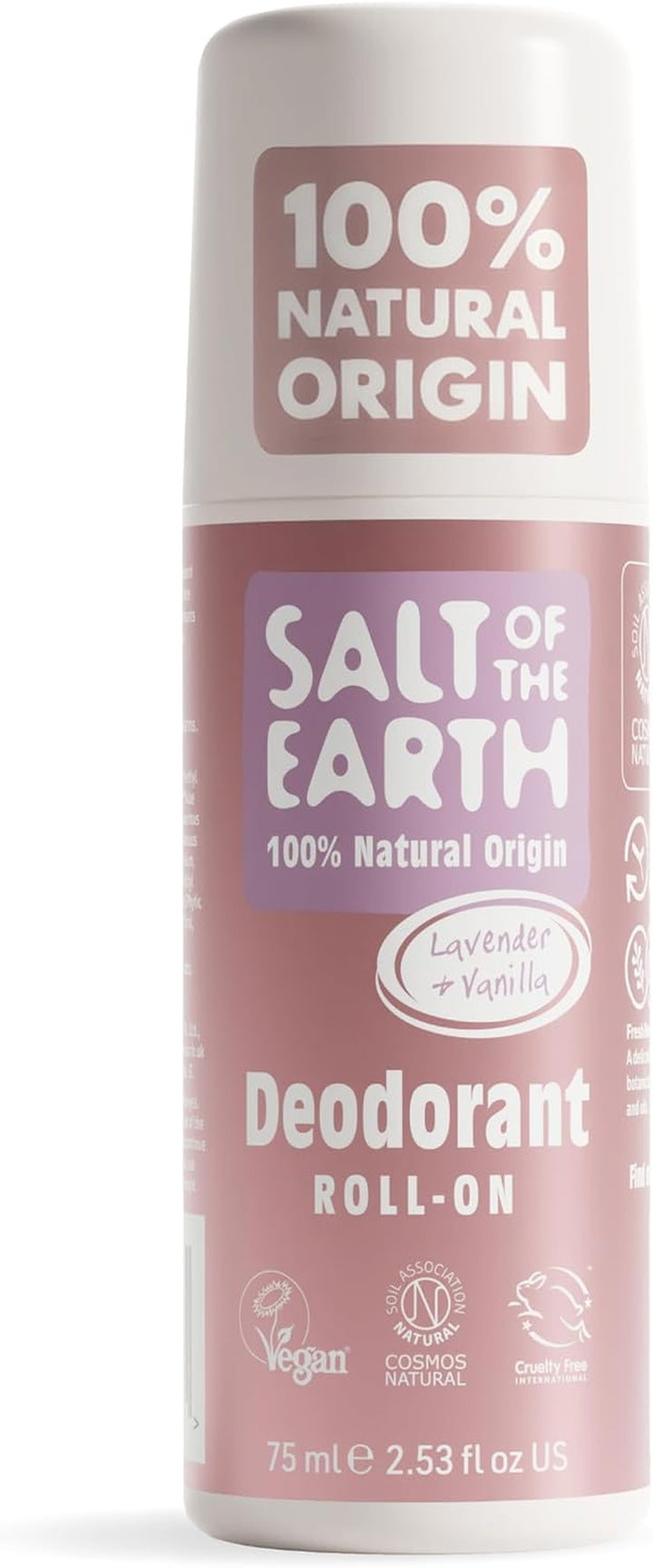 - Natural Deodorant Roll on - Lavender & Vanilla - Vegan Formula with Effective Long-Lasting Protection, Made in the UK - Suitable for Women, Men & Kids - 75Ml
