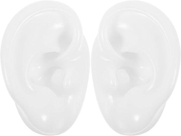 High Simulation Silicone Ear Mold Teaching Model for Ear Cleaning Practice and Hearing Aid Display Realistic Texture with Smooth Delicate Surface for Student Training And