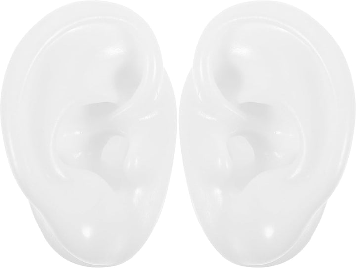 High Simulation Silicone Ear Mold Teaching Model for Ear Cleaning Practice and Hearing Aid Display Realistic Texture with Smooth Delicate Surface for Student Training And