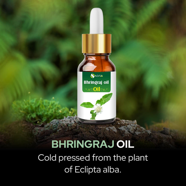 Bhringraj (Eclipta Alba) Essential Oil 100% Natural - Undiluted Cold Pressed Aromatherapy Premium Oil - Therapeutic Grade - 100Ml with Dropper