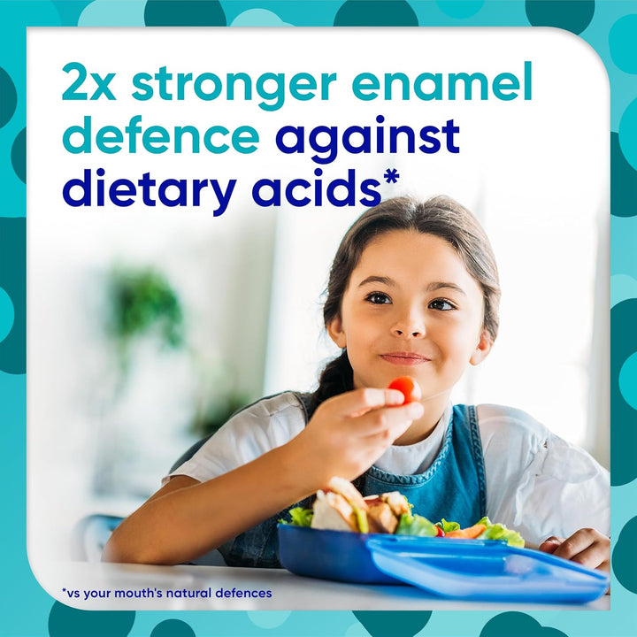 Junior 6-12 Years Toothpaste for Juniors, 2X Stronger Enamel Defence*, Bubble Mint Flavour, 50 Ml *Protection from Sugar Acids Vs Your Mouth’S Natural Defences.