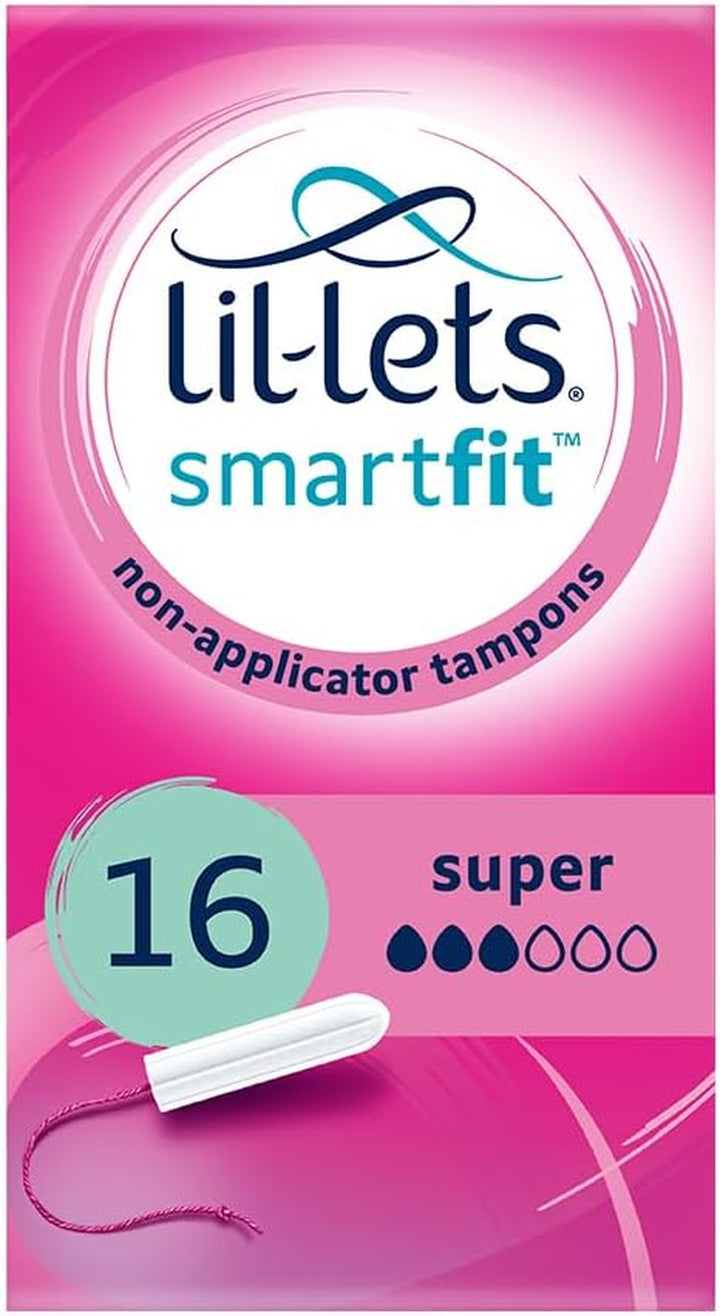 Non-Applicator Ultra Tampons, 10 Count (Pack of 1), for Extremely Heavy Flow, 6 Droplets, Plant-Based, Smartfit™ Non-App Tampon
