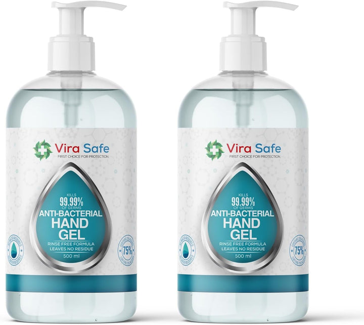 6 X 500Ml Hand Sanitiser 70% Alcohol Gel anti Bacteria Viral Eliminating Formula Gel Alcohol anti Bacterial Formula Pack of 6
