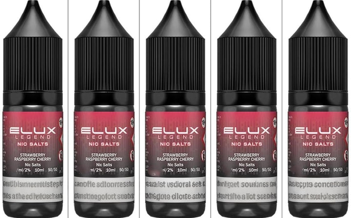 ELUX Legend Nicsalt | 2 0Mg | 5 X 10 M L | No Nicotine | Clean Puffs | Aromatic Clouds | Smooth Inhale | Pack of 5 (Size - 20) (Lemon and Lime)