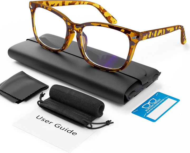 Blue Light Blocking Glasses, Gaming Computer Glasses anti Glare Headache Eyes Strain Glasses with Blue Light Filter, Super Light Weight Fashion