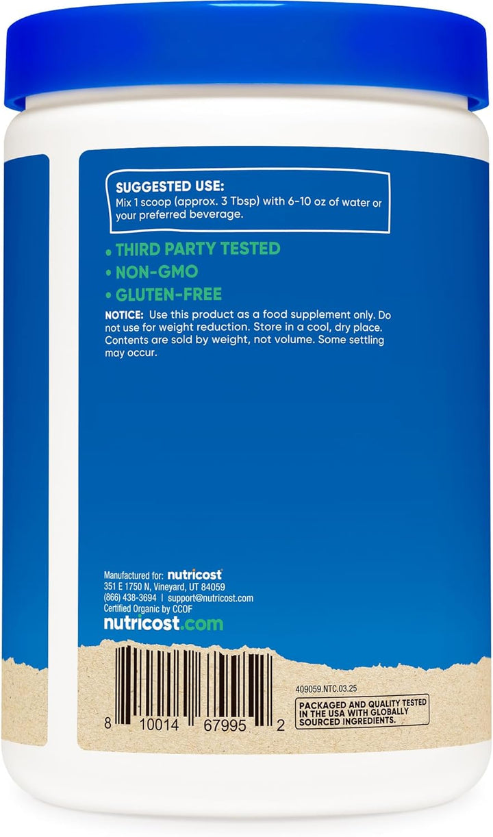 Organic Egg White Protein Powder 8Oz (Unflavored) - 15 Grams Protein per Serving, Gmo-Free, Gluten Free