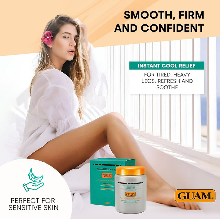 Seaweed Mud anti Cellulite Treatment for Legs and Thighs - 1 Kg Menthol Algae Cellulite Remover, Skin Firming Clay - Gentle Antioxidant Cooling Formula to Improves Firmness, Reduces Leg Swelling