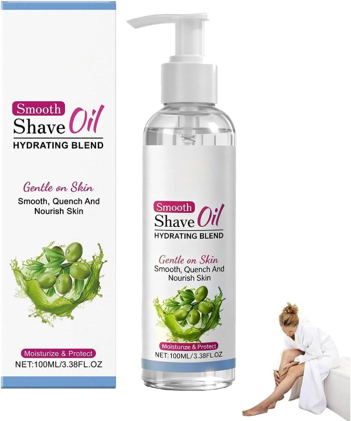 Smooth Shave Oil, Shaving Oil Women, Pre Shave and after Shave Oils for Sensitive Skin, Gentle Formula to Prevent Ingrown Hairs, Nourishes and Softens Skin, for Face, Body and Legs (1PC)