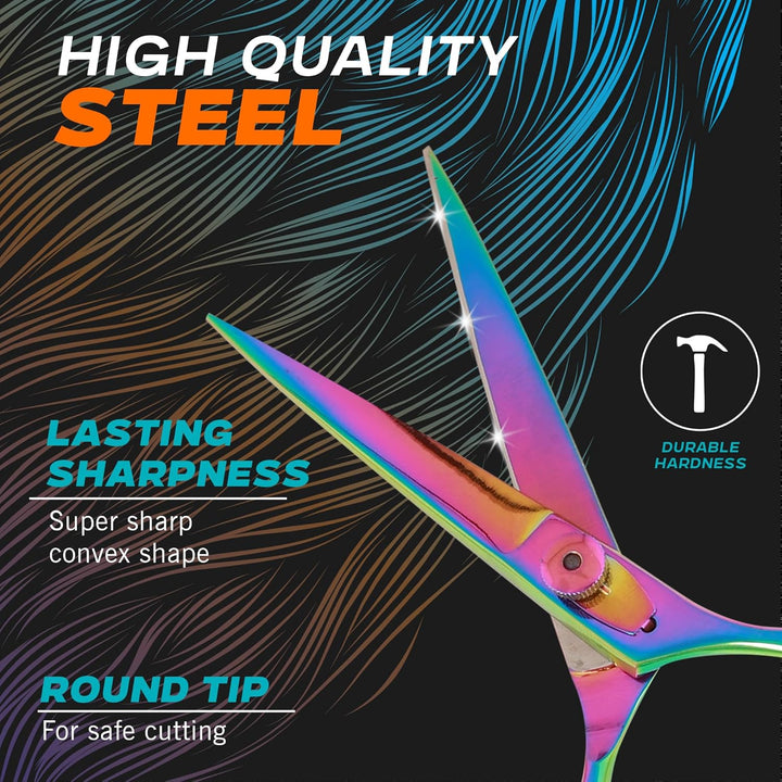 Titanium Hair Scissors, Barber Salon Scissors 5.5" (14Cm)