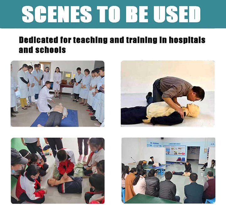 Life Size Full Body Adult CPR Training Manikin, Cardiopulmonary Resuscitation Simulator First Aid Training Medical Model for Patient Education and Teaching