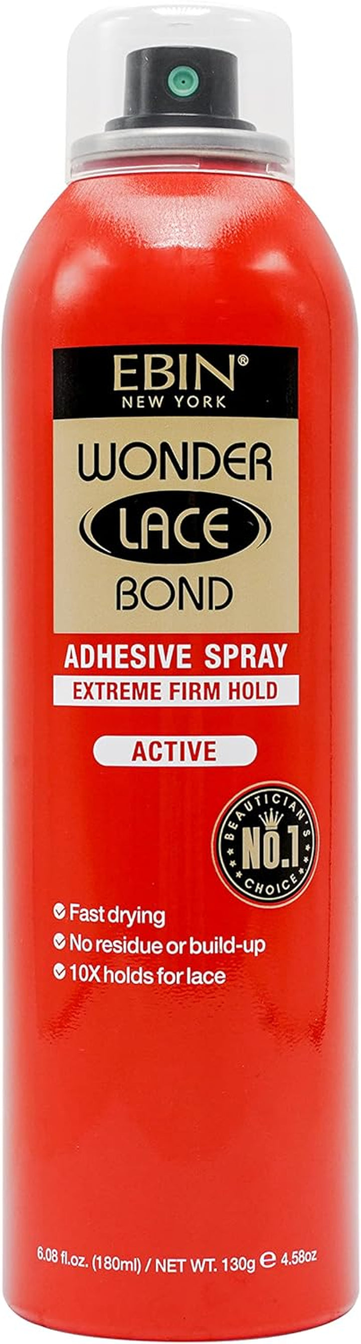 Wonder Lace Bond Adhesive Spray - Supreme Extreme Firm Hold 80Ml | Fast Drying, No Residue, No Build Up, Powerful All-Day Hold, Daily Wig Application