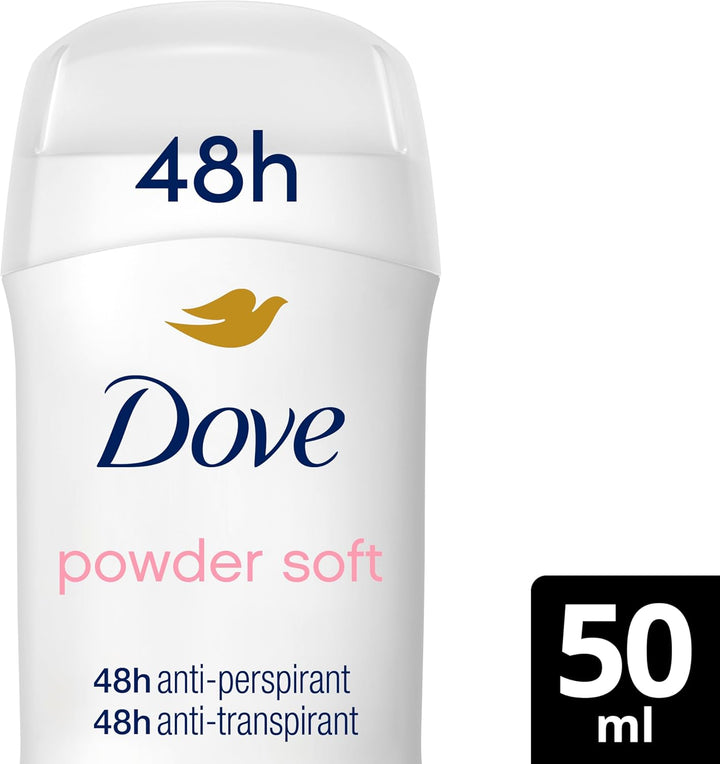 Powder Soft Women'S Antiperspirant Deodorant Cream Stick for 48 Hour Sweat Protection and Long-Lasting Fragrance with ¼ Moisturising Cream 50 Ml