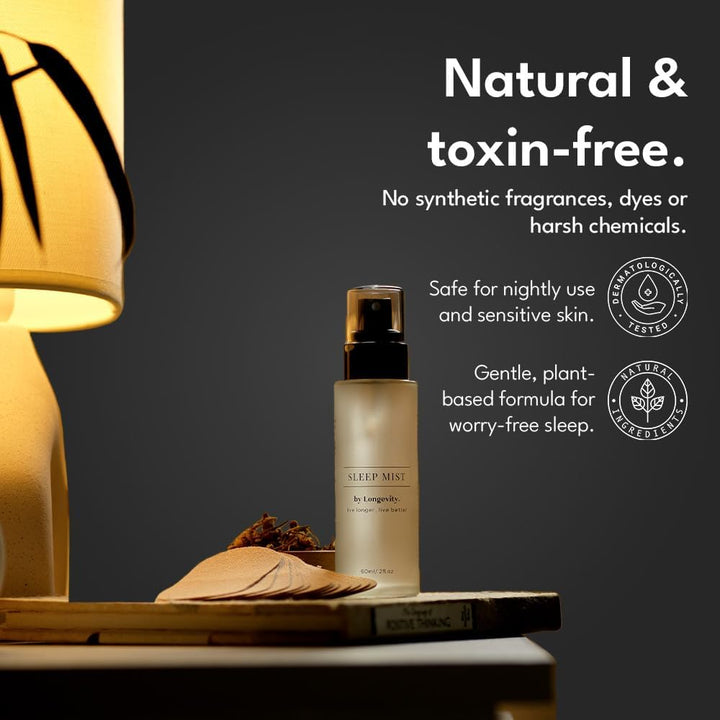 Deep Sleep Pillow Spray – 60Ml Lavender Chamomile Mist with 10 Calming Oils – Natural Vegan Cruelty-Free Aromatherapy for Restful Sleep |  Store