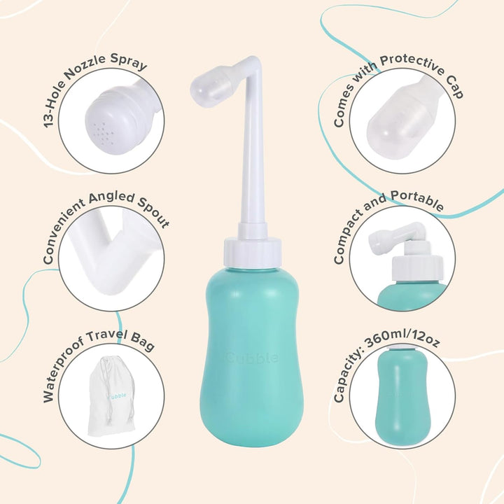 360 Ml Upside down Peri Bottle for Postpartum Care for New Mums, Portable Bidet, Perineal Recovery, Feminine Hygiene Care, Spray Bottle for Toilet and Travel Use