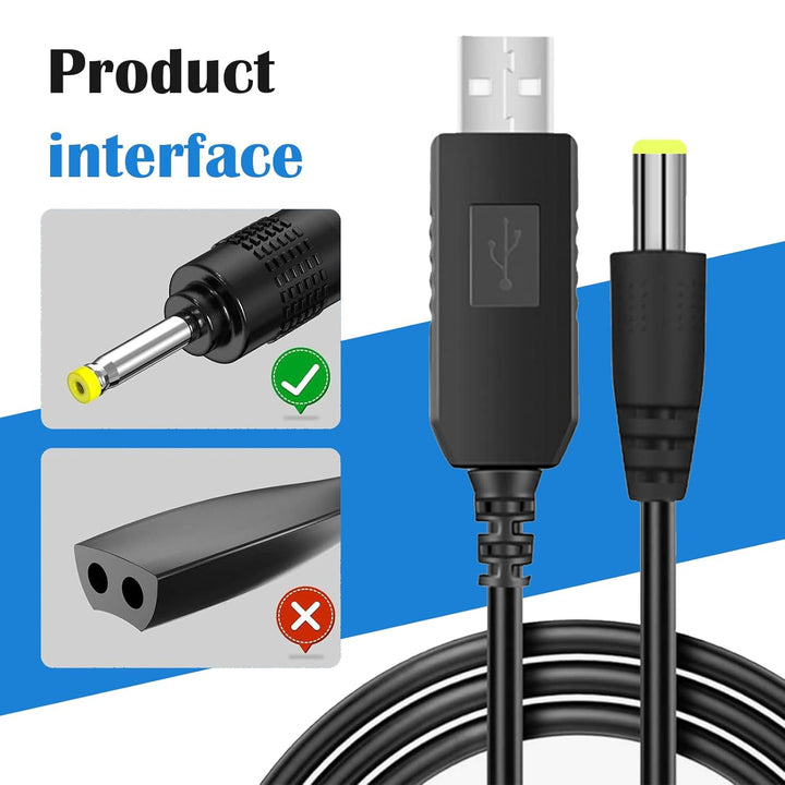 1 PCS USB Charger Compatible with Braun 5513 Shaver,5V Charging Cable Compatible with Braun Shavers MGK3010,MGK3020,MGK3321,BT3020,BT3021, Output Voltage 2.3V/0.75A(1M)