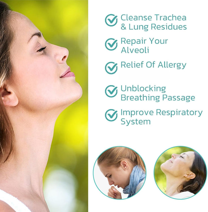 2PCS Lung Cleansing Spray, Natural Respiratory Cleanse & Breathe Spray,Lung Cleanse Mist,Lung Exerciser for Healthier and Cleaner Lungs, Powerful Lung Support & Cleanse,Lung Cleanser,Lung Care Essence