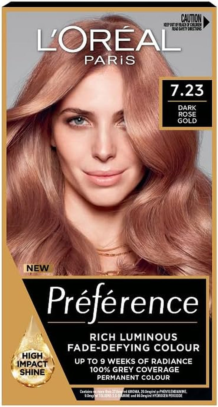 Paris Permanent Hair Colour, Long-Lasting Shine and Intense Colour, for up to 8 Weeks, Preference Vivids (Colorista), Bright Red 8.624, X1 Pack