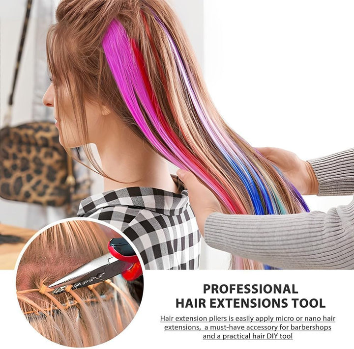 3-Hole Hair Pliers - Professional Hair Extensions Tool for Micro Nano Ring Hair Extensions Opener and Removal