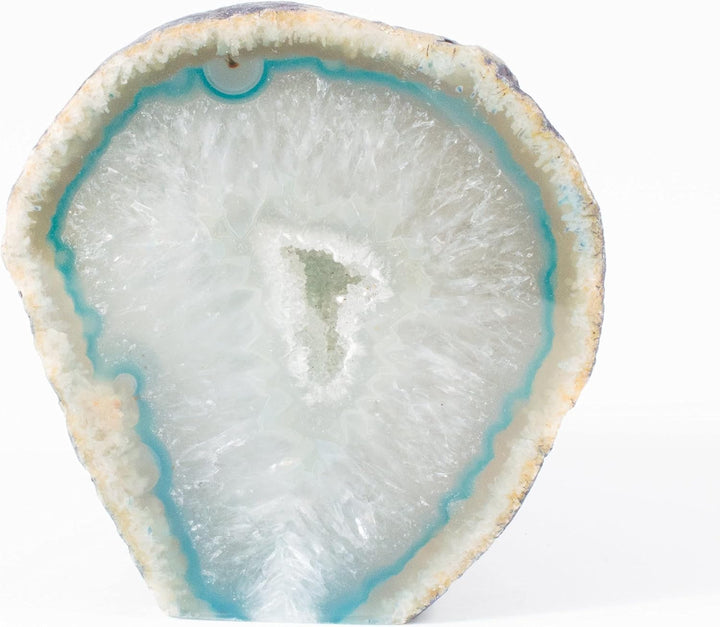 Green Agate Geode – Natural Quartz Crystal Centre