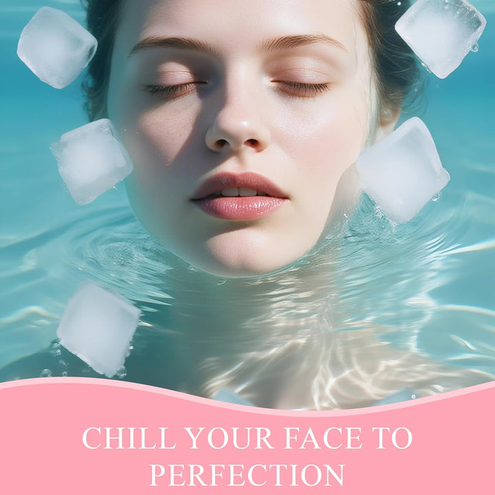 Silicone Ice Bowl for Face, Portable Ice Bath Face Bowl, Foldable Facebowl with Built-In Icetray, Quick Cooling Facial Washing Basin for Puffiness Relief, Soothe Skin, Bathroom Accessories