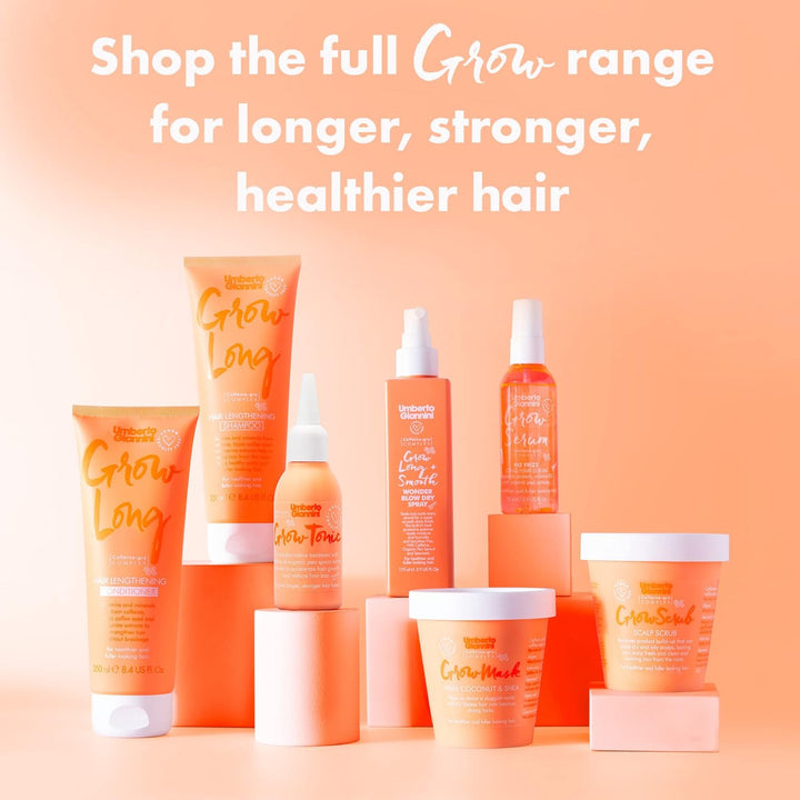 Grow Tonic - Vegan & Cruelty Free Hair Growth Treatment - Unique Gro-Complex with Caffeine Reduces Hair Loss within Two Weeks - Bio-Active Natural Ingredients - 75 Ml