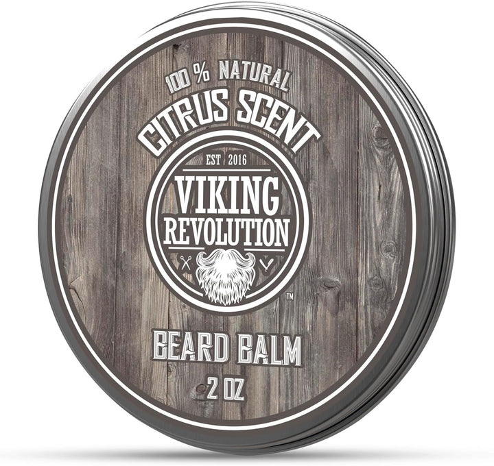 - Beard Balm - Natural Beard Balm for Men with Argan & Jojoba Oils- Styles, Strengthens & Softens - Beard Wax - Gifts for Men - Sandalwood - 57 G