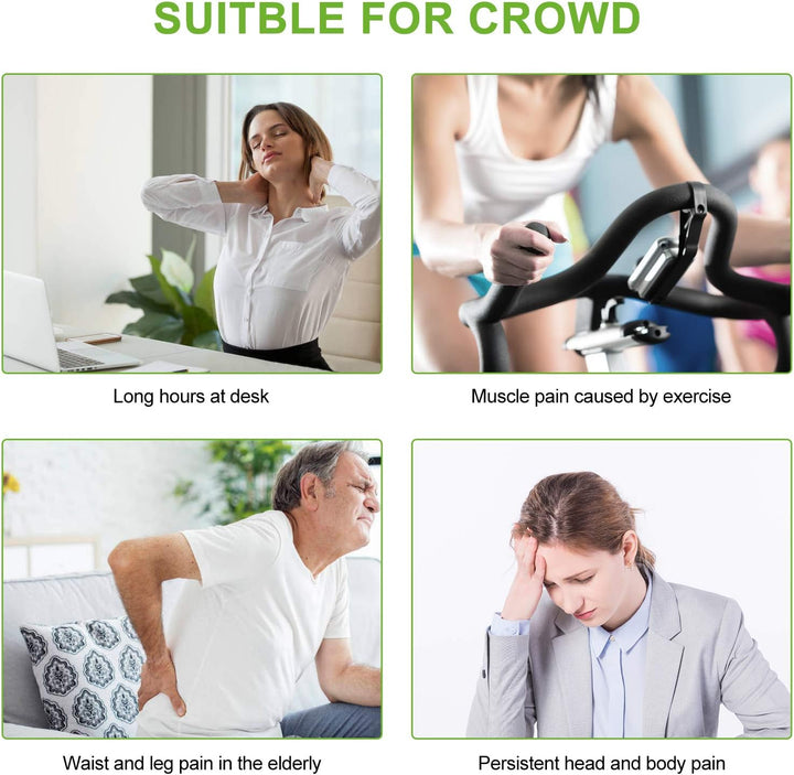 Acupuncture Energy Pen, Pulse Relief Massage Pen with 5 Massage Heads,Pain Relief Therapy Electric Meridians Acupuncture Machine Meridian Energy Pen for Pain Relief， Nine Power Levels