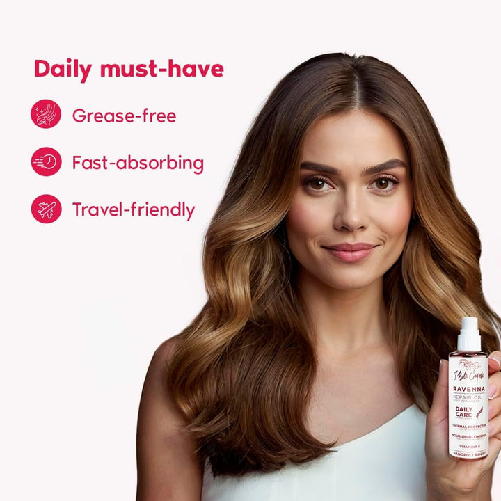 Ravenna Hair Straightening Kit – Repair Hair B-Tox & Repair Oil – Anti-Frizz, Intense Hydration, Shine – Formaldehyde-Free – B-Otox Hair Treament for All Hair Types (2-Pack)