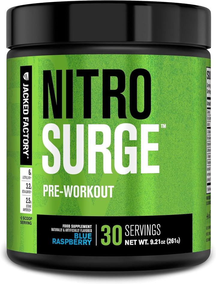 Nitrosurge Pre Workout Powder - 6G L-Citrulline, 3.2G Beta Alanine, 2.5G Betaine Anhydrous, 360Mg Caffeine Anhydrous - 30 Servings, Cherry Limeade