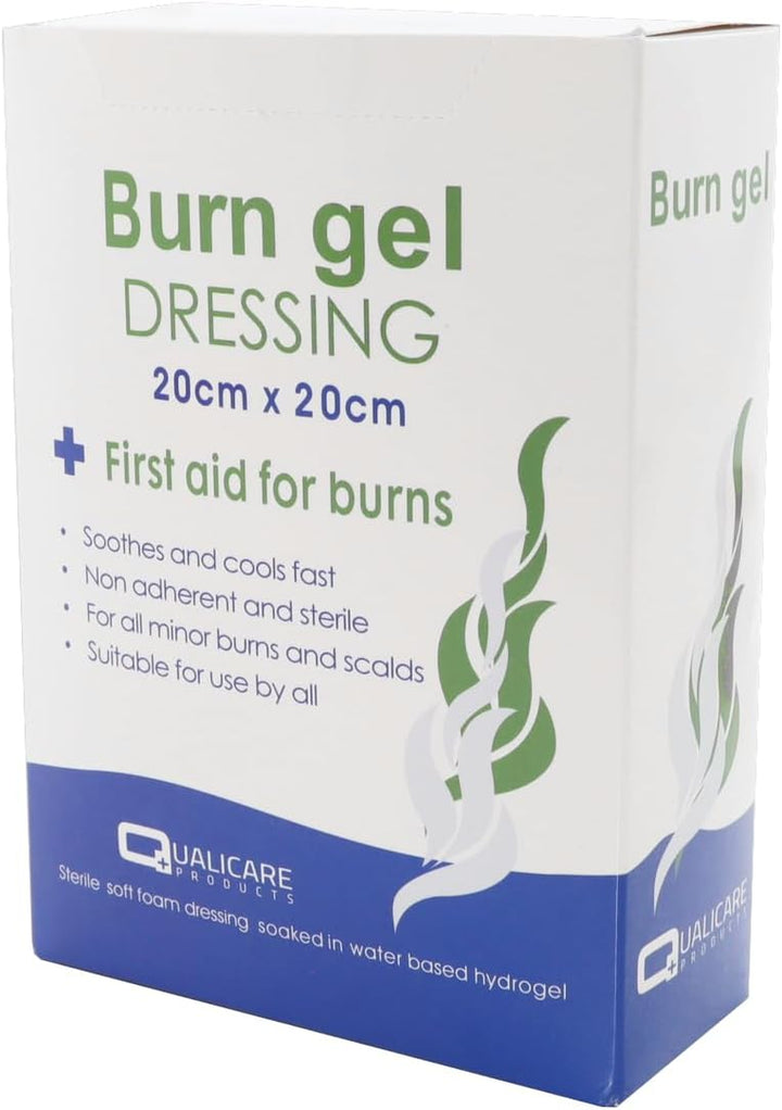 First Aid Burn Gel Dressing 20Cm X 20Cm Large Size - Emergency Burncare for Scolds & Burns