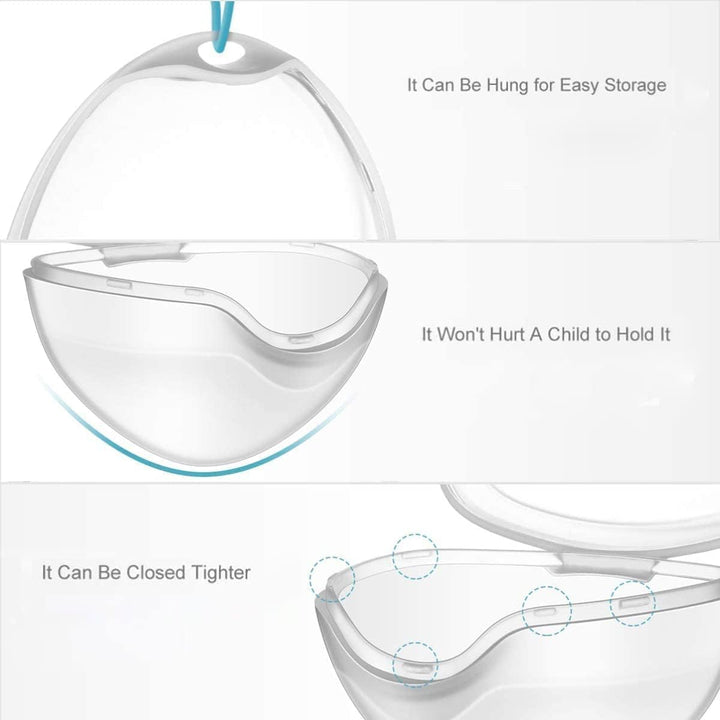 5Pcs Dummy Case, Transparent Pacifier Case Safe Bpa-Free Soother Pod Storage Box Nipple Shield Case for Travel and Home