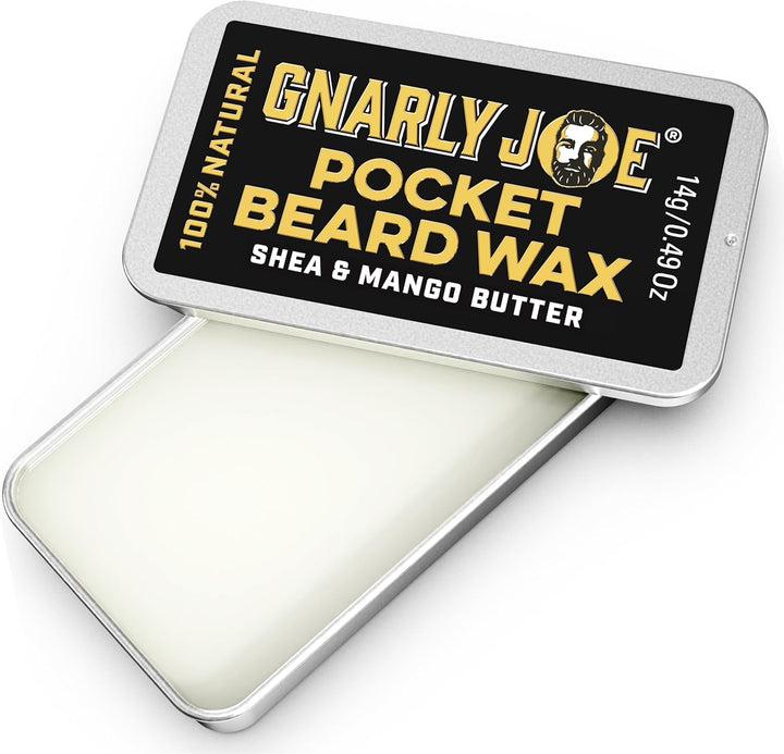 Beard Styling & Straightening Wax - 50G Beard Wax for Men Strong Hold - Natural Beard Styling Balm & Conditioner - Triple Action Beard Grooming Wax for Style, Tame & Moisture - Made in UK