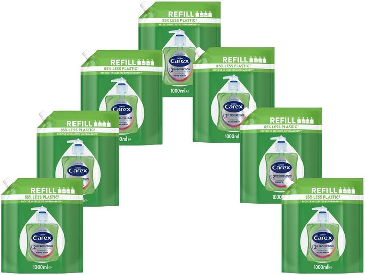 2 Hour Protection Antibacterial Moisture Hand Wash Refills, Liquid Hand Soap Eco Refill for Homes & Businesses, Caring Hand Wash, Bulk Buy, Pack of 3 X 1 Litre