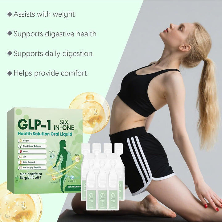 GLP-1 Six-In-One Solution Oral Liquid,Advanced GLP-1 Drops for Men & Women (3 Box)