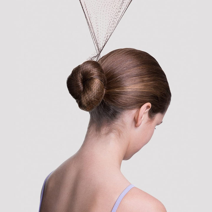 Brown Hair Nets for Buns Kit - 50PCS 50Cm Ballet Bun Nets and 10 PCS U Shaped Bobby Pins, Individual Package, Elastic Edge Mesh for Girls Women Dance Catering Working
